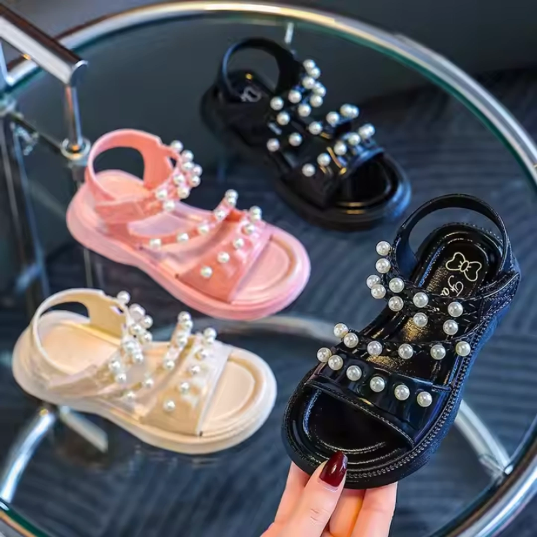 Summer Pearl Sandals for Girls Soft, Stylish & Anti-Slip Design