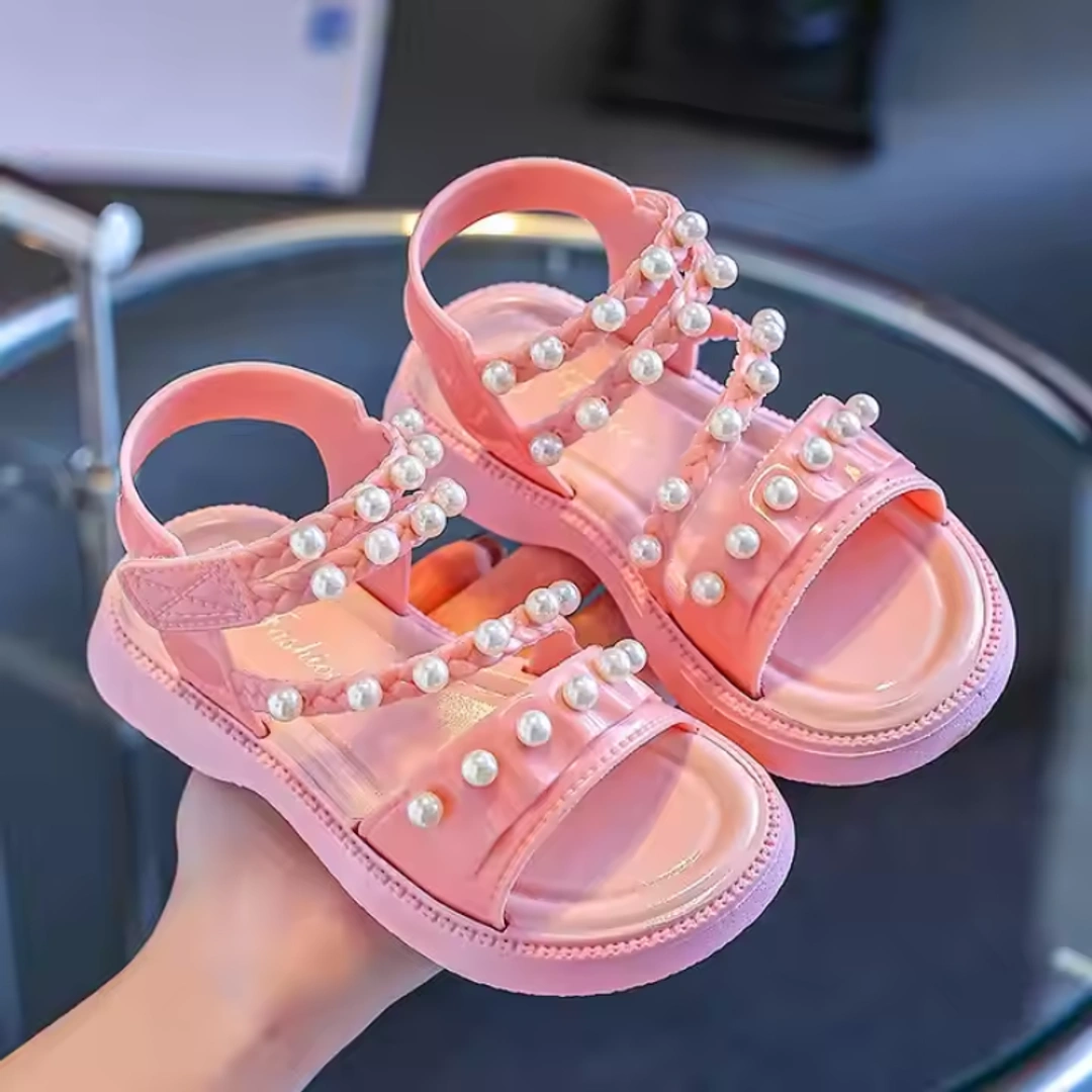 Summer Pearl Sandals for Girls Soft, Stylish & Anti-Slip Design - Image 3