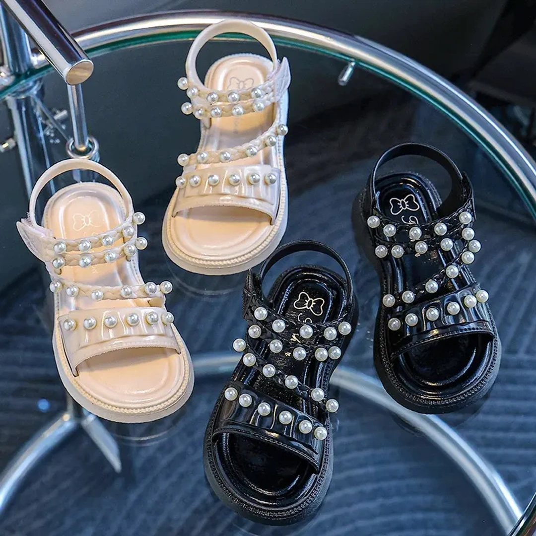 Summer Pearl Sandals for Girls Soft, Stylish & Anti-Slip Design - Image 5