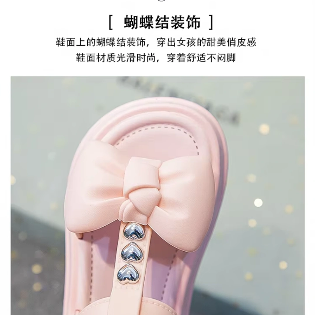 Baby Bowknot Pearl Sandals for Girls - Image 5