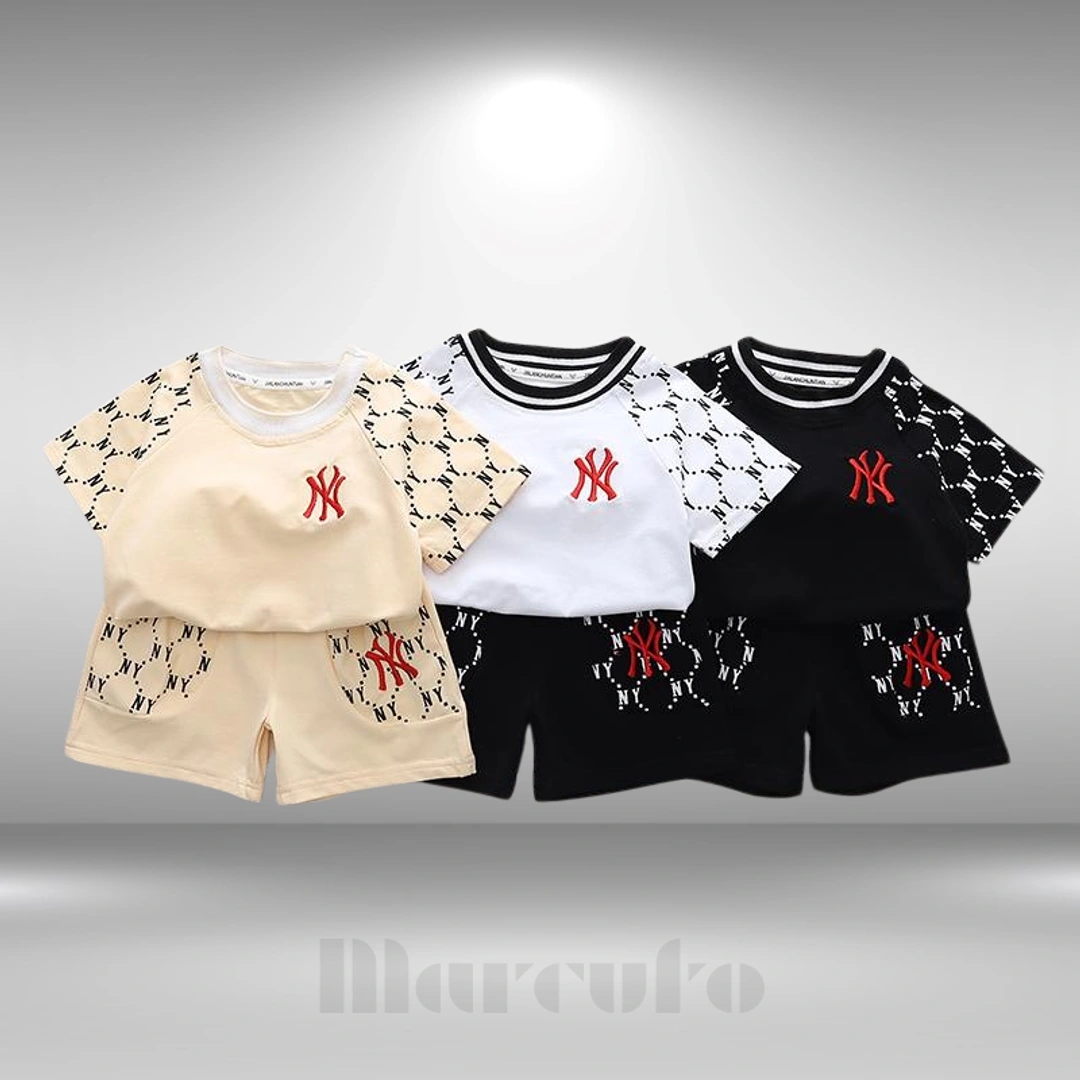 Baby Kids NY Style Premium T-Shirt & Shorts Set