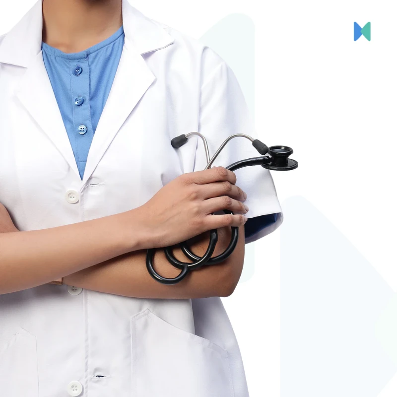 Short Sleeve Unisex White Apron/Lab Coat - Premium (Torrey Fabric) - Thumbnail 6