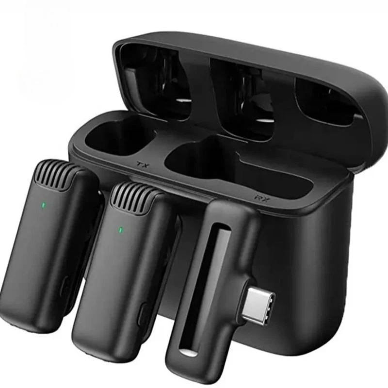 DK11 Dual Wireless Microphone with Noise Reduction & Charging Case | Mega Nest BD - Image 4