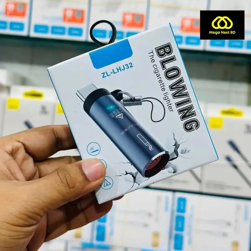 USB Type-C Flameless & Windproof Cigarette Lighter