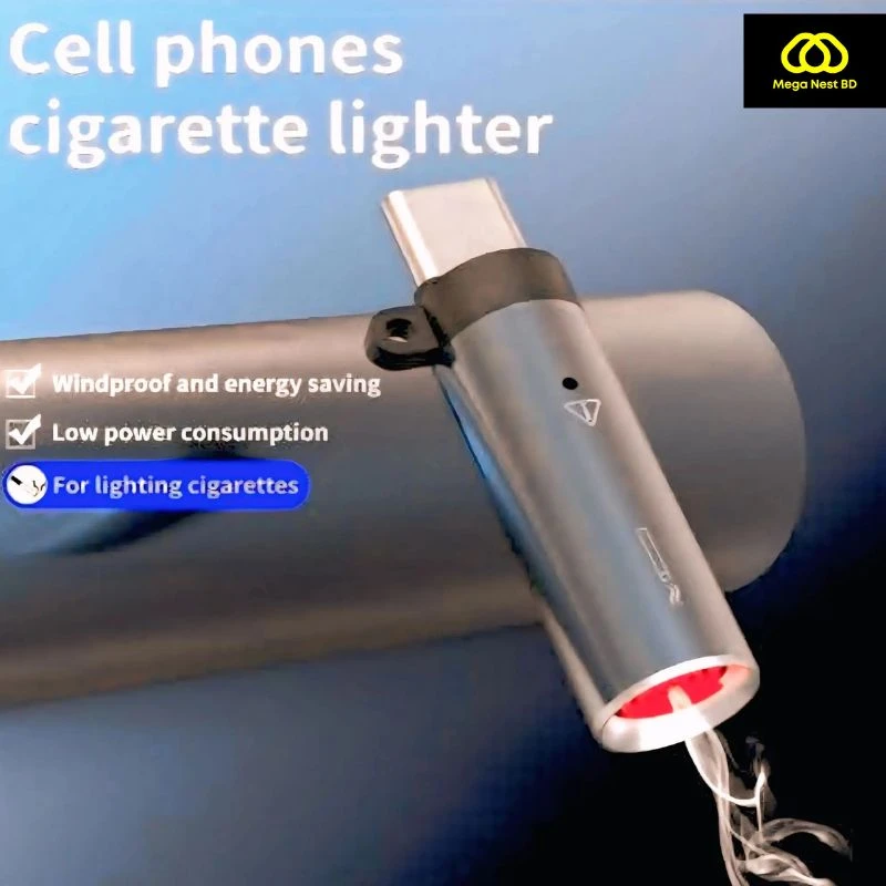 USB Type-C Flameless & Windproof Cigarette Lighter - Image 4
