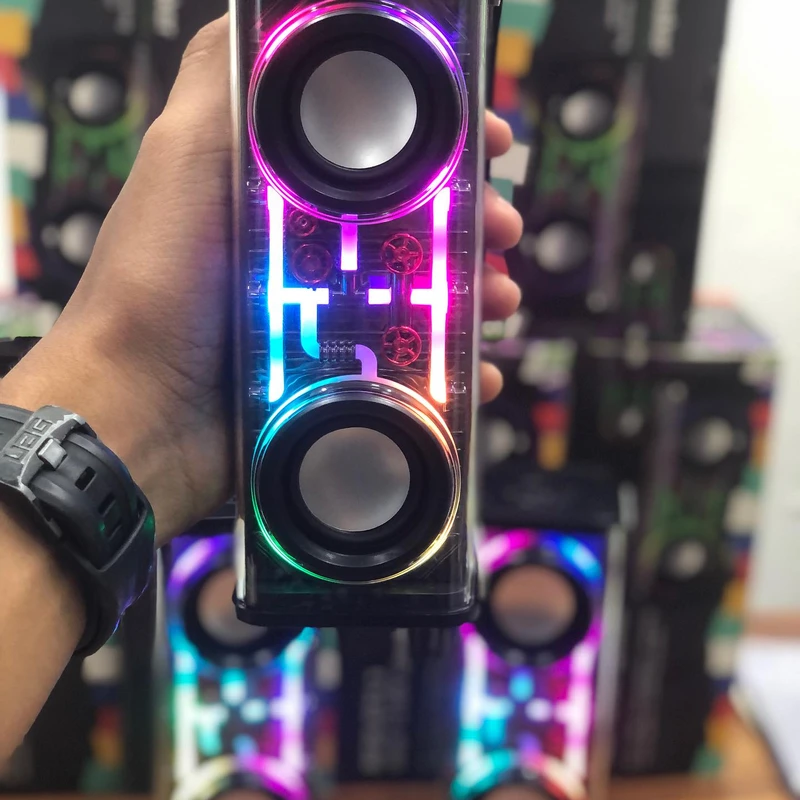 Mecha V8 Wireless Transparent Bluetooth Speaker | Mega Nest BD - Image 3