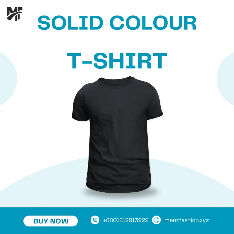 Solid Black Colour T-shirt