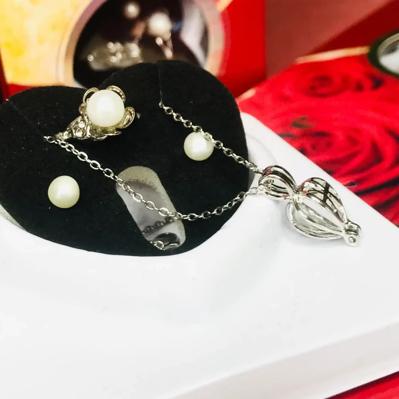 𝐑𝐞𝐚𝐥 𝐩𝐞𝐚𝐫𝐥 𝐧𝐞𝐜𝐤𝐥𝐚𝐜𝐞 !! Love Pearl আসল মুক্তার মালা - Image 4