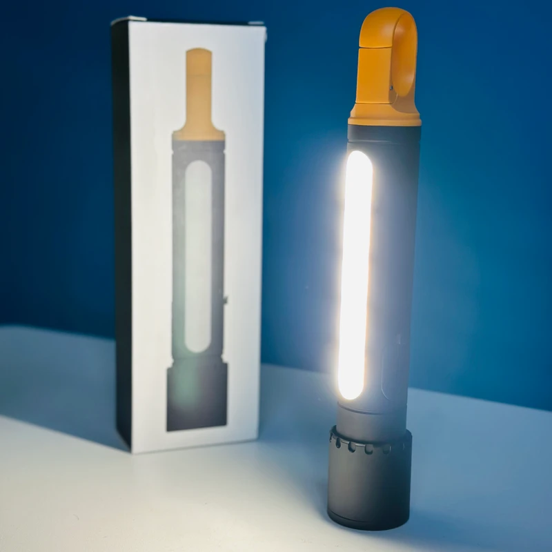 GearUP K57 PRO Rechargeable High Power Flashlight + Large COB Light with 3500mAh Lithium Battery