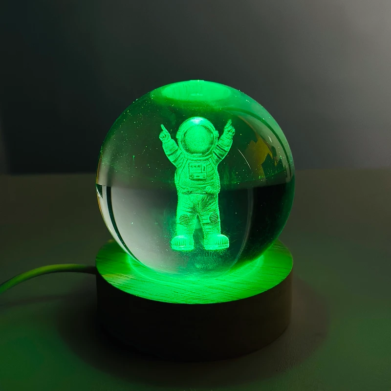 3D Crystal Ball – (7 Color Base)