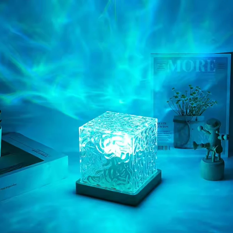 USB Dynamic Water Pattern LED Lamp