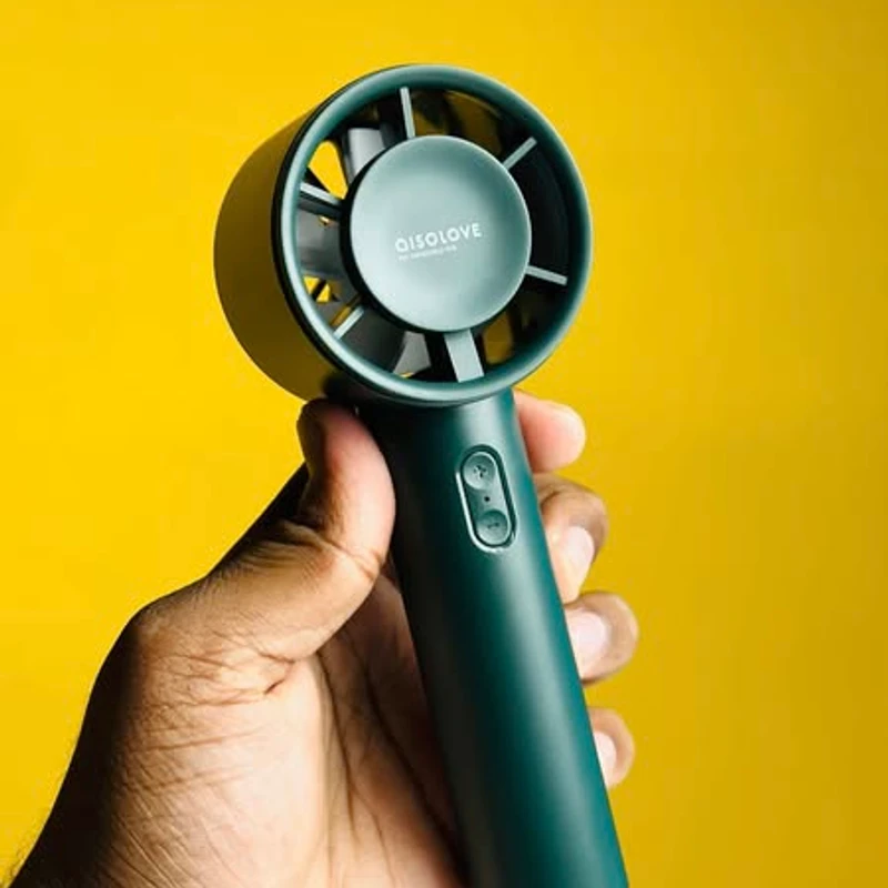 Xiaomi AISOLOVE F01 Handheld Turbo Fan (2000mAh Battery) – Green Color
