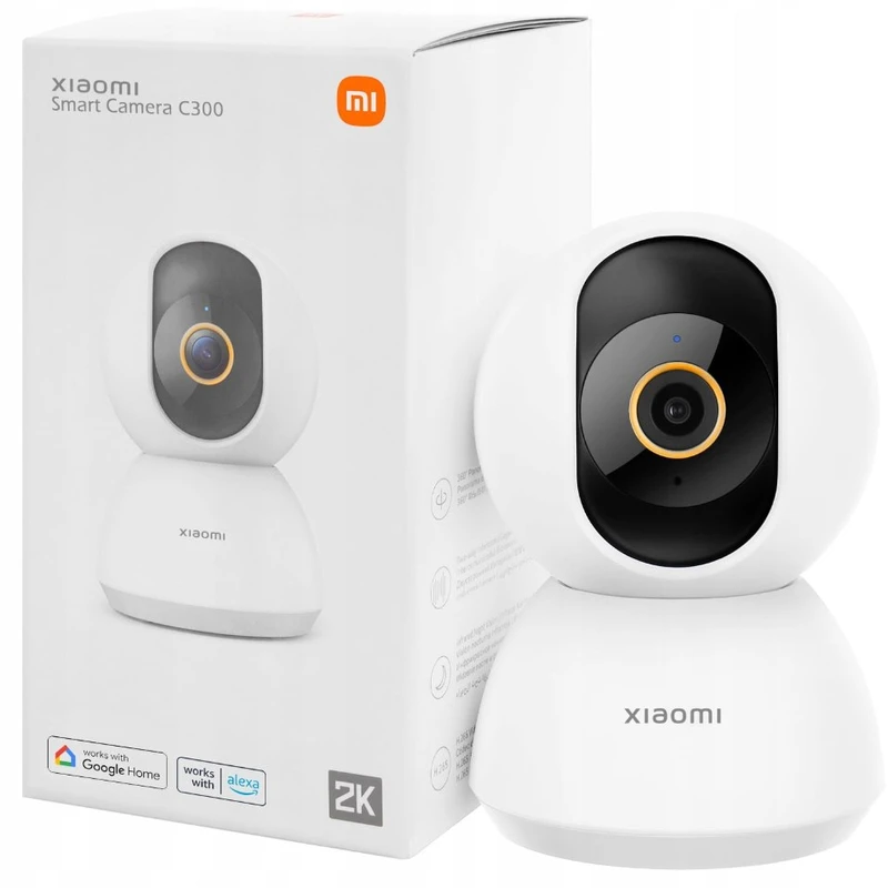 Xiaomi C300 360 Degree 2K Night Vision IP Camera- White Color