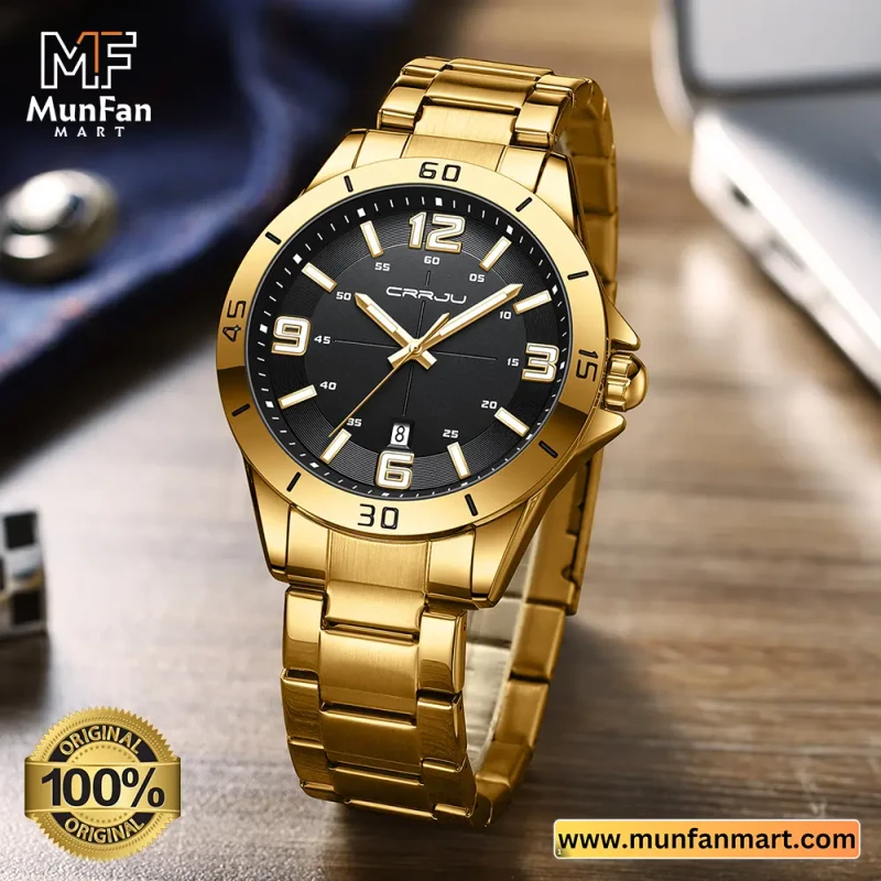 Original CRRJU 5003 Man’s Watch Gold Black