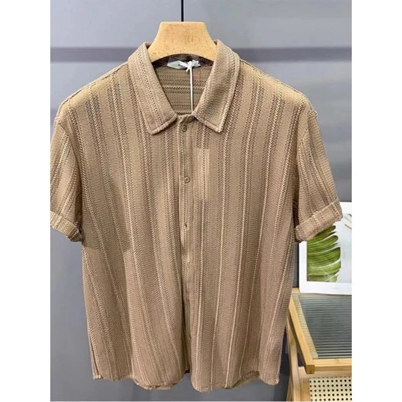 Najsha Premium Knitted Short-Sleeve Shirt – Lightweight, Textured & Classy - Image 3