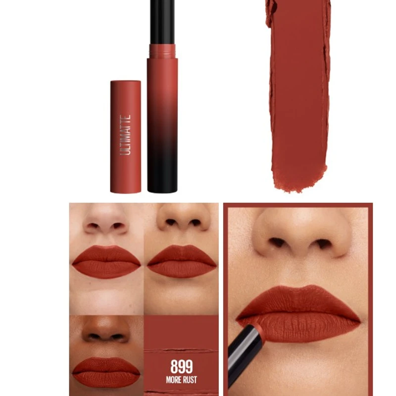Color Sensational® Ultimatte Slim Lipstick Makeup-more rust