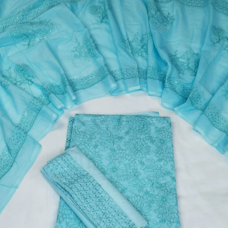 Pure Cotton Unstitched Print Three Piece for Women