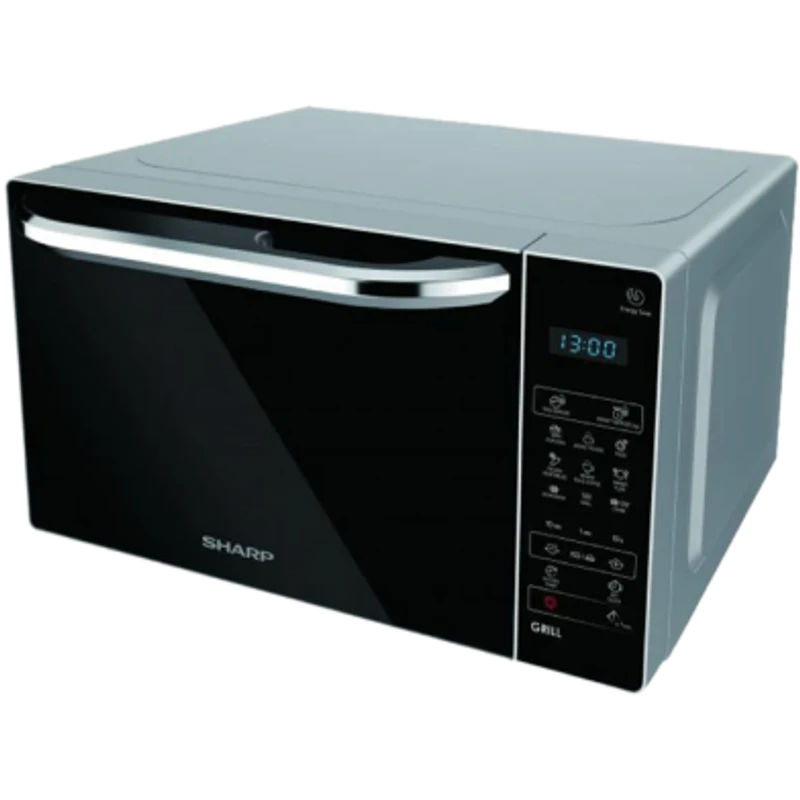 Sharp R-72E0(SM)V Grill Plus Microwave Oven - 25-Liter