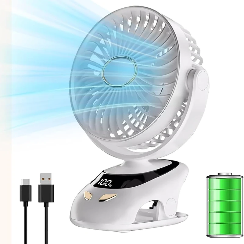 NEW CLIP FAN CIRCULATION CLAMP FAN - Image 4