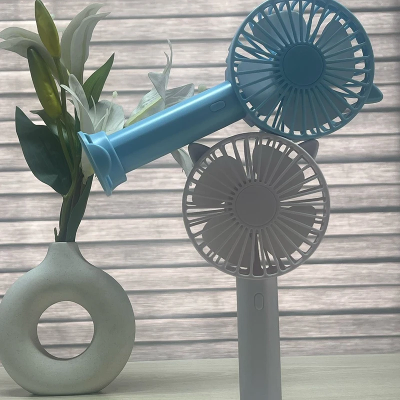 Rechargeable Lithium Battery Portable Double  Mini Hand Fan