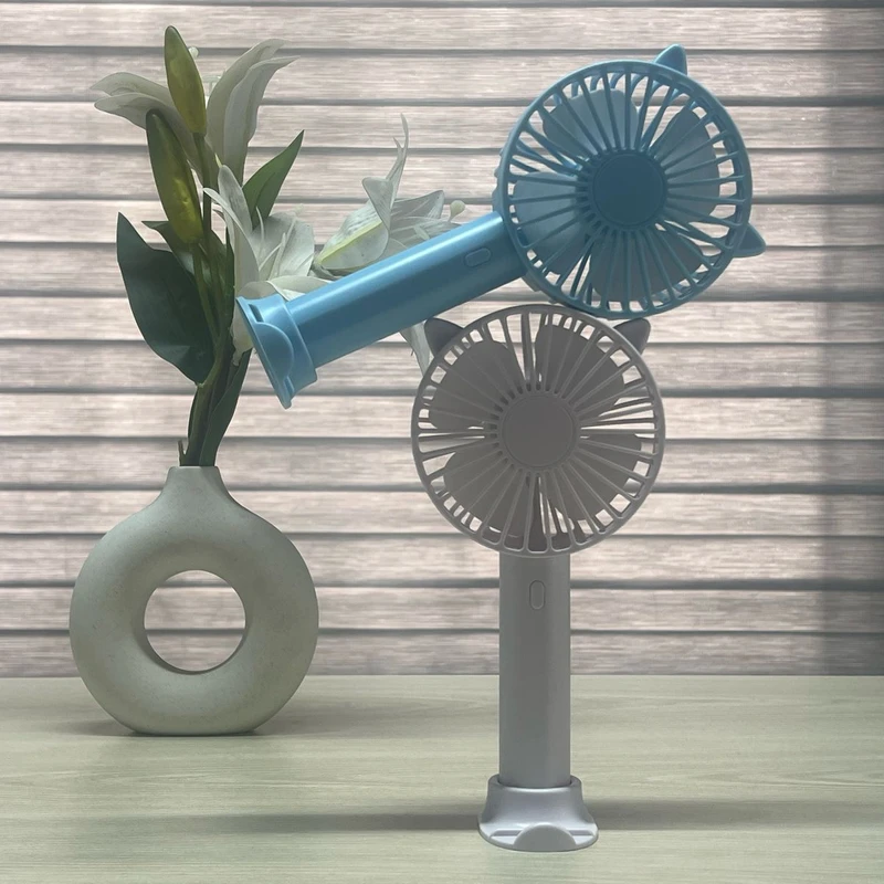 Rechargeable Lithium Battery Portable Double  Mini Hand Fan - Image 3