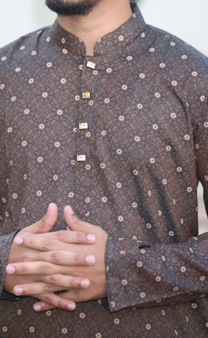 Digital Print / Jacket Print Regular Punjabi - Image 3