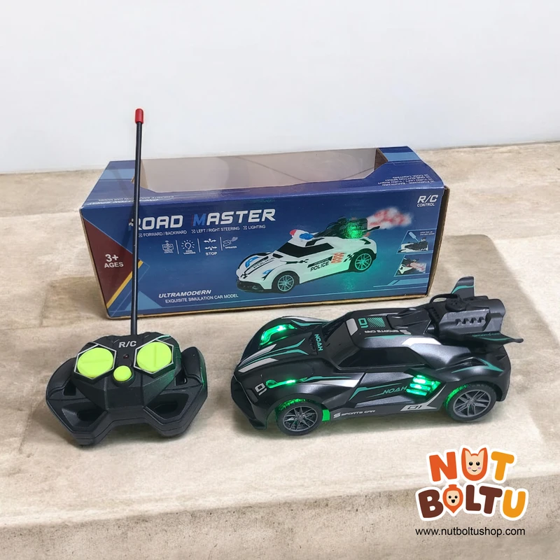 Road Master R/C Remote Control Car – Speed, Smoke & Light Edition