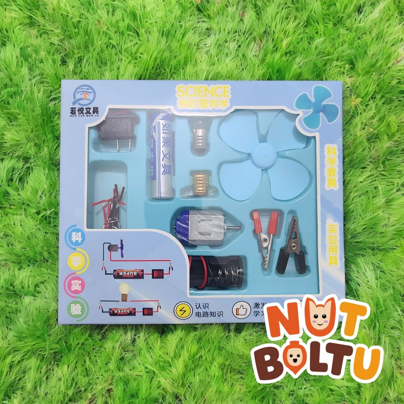 Kids DIY Electric Circuit Science Experiment Kit (STEM Learning Toy)