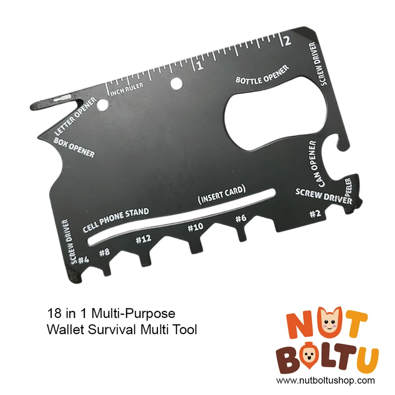 18-in-1-Multi-Purpose Wallet Ninja Survival Tool Card
