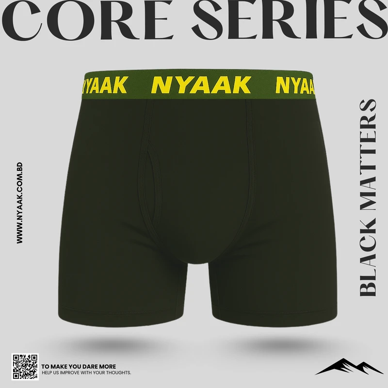 3 Pcs Solid Boxer Briefs Bundle