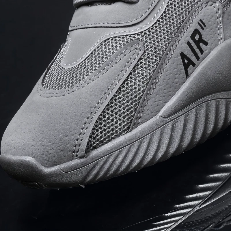 Men's Breathable Running Shoe -Grey - Image 7