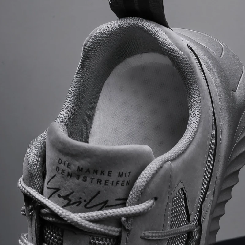 Men's Breathable Running Shoe -Grey - Image 8