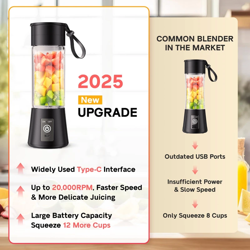 Personal Blender for Shakes and Smoothies - 2025 Upgraded - Image 7
