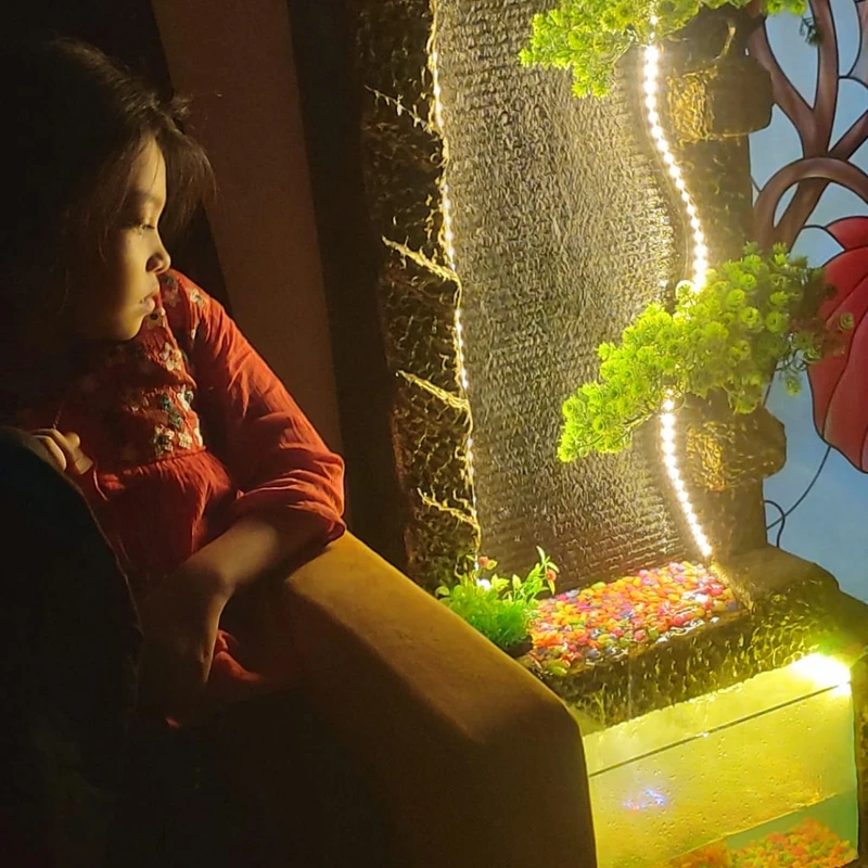 Bonsai Waterfall Fountain With Aqurium System - Image 5