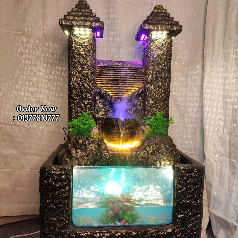 Dragon WaterfFountaiin With Aqurium System
