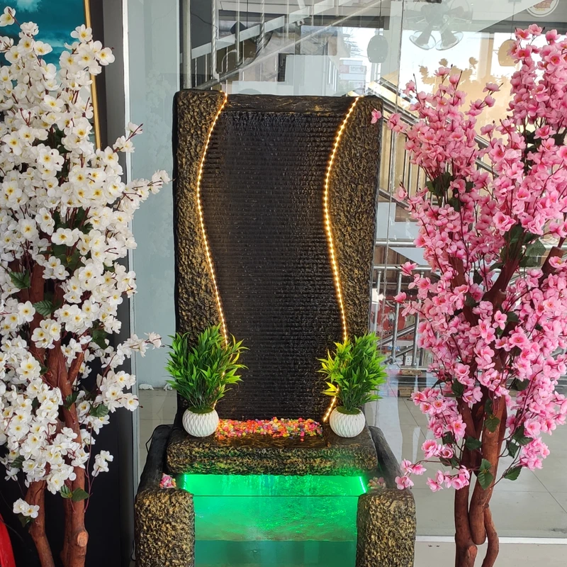 Big Size Waterfall Fountain With Aqurium System