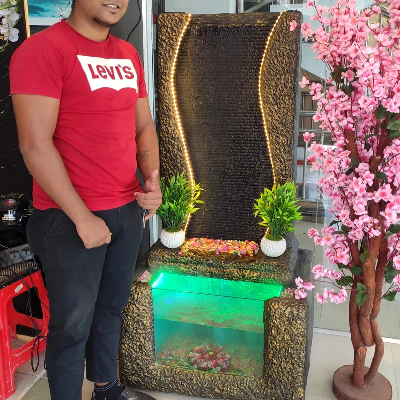 Big Size Waterfall Fountain With Aqurium System - Image 3