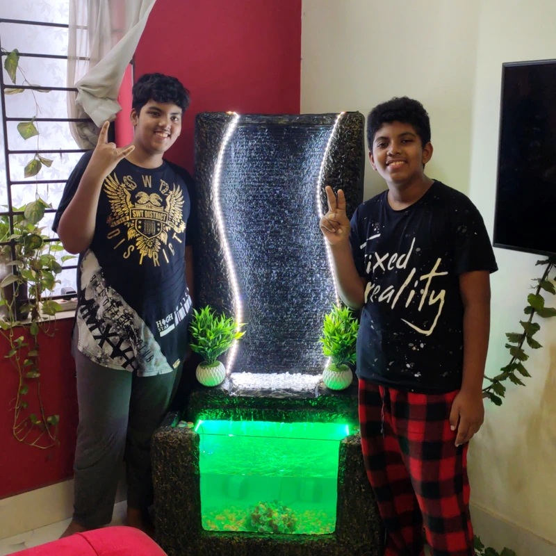 Big Size Waterfall Fountain With Aqurium System - Image 8