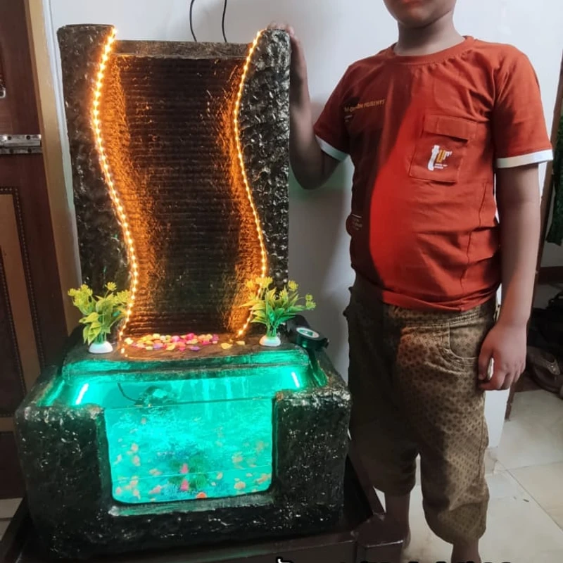 🔥আল্ট্রা ছোট সাইজ ফাউন্টেন সাথে একুরিয়াম⛲