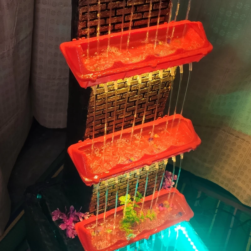 Rain Fountain with Aquarium System