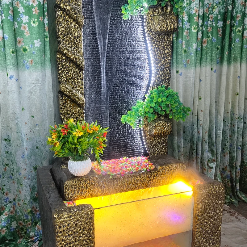 🌳Big White Bonsai Waterfall Fountain with Aqurium system ⛲🐟🐠