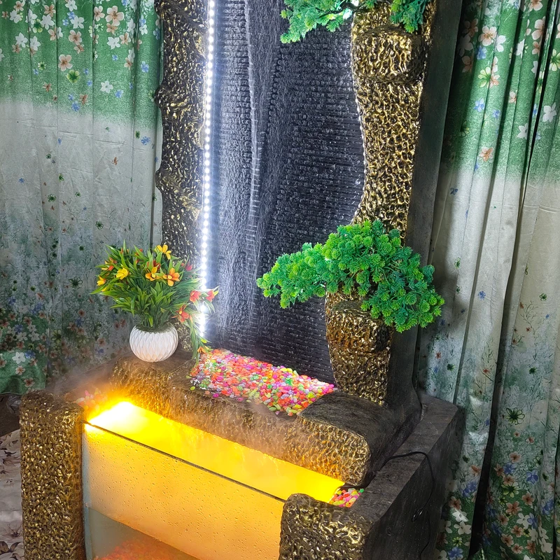 🌳Big White Bonsai Waterfall Fountain with Aqurium system ⛲🐟🐠 - Image 4