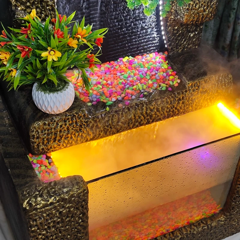 🌳Big White Bonsai Waterfall Fountain with Aqurium system ⛲🐟🐠 - Image 5