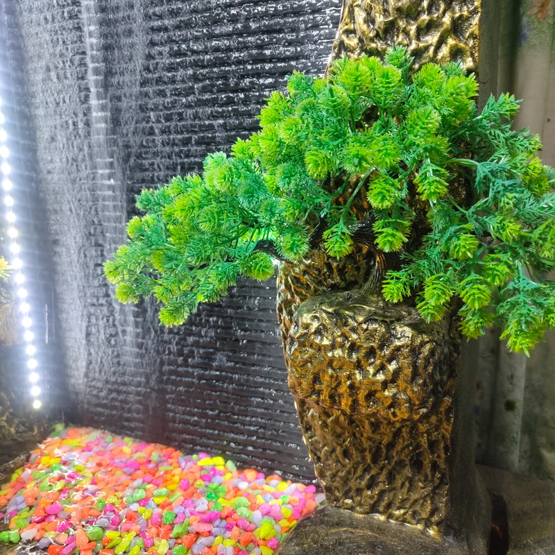 🌳Big White Bonsai Waterfall Fountain with Aqurium system ⛲🐟🐠 - Image 7