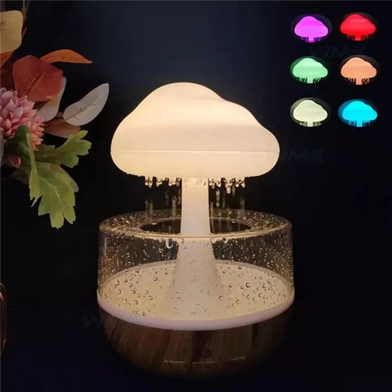 Rain Cloud Himidifier Museum lamp Colourfull Luminous Ultrasonic Aromatherapy