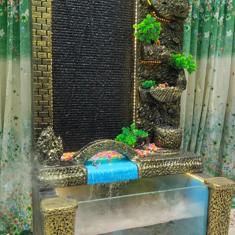Forest Waterfall Fountain With Aquarium System - Image 3