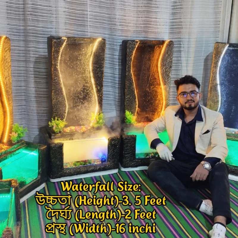 S Waterfall Fountain with Aqurium System