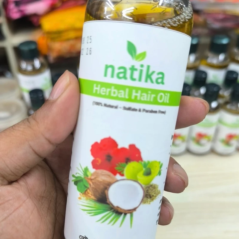 Natika Herbal Hair Pack and Hair Oil Combo - Image 5