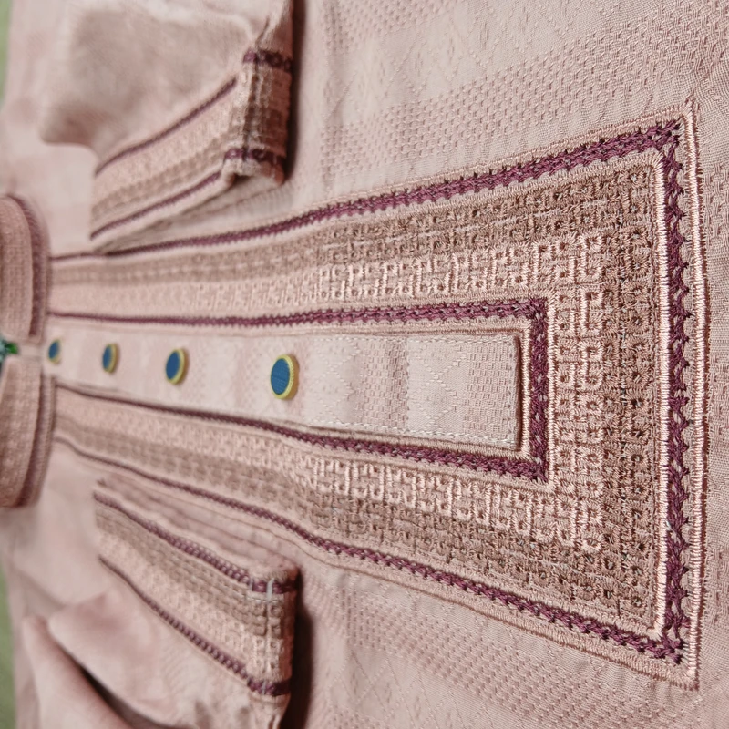 Premium Imported Fancy Cotton Embroidery Panjabi - Image 3