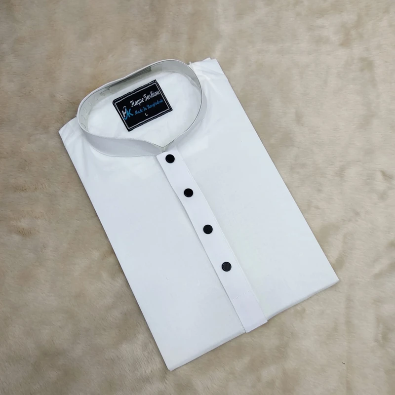 Dhuti Cotton Panjabi White Code - DP011